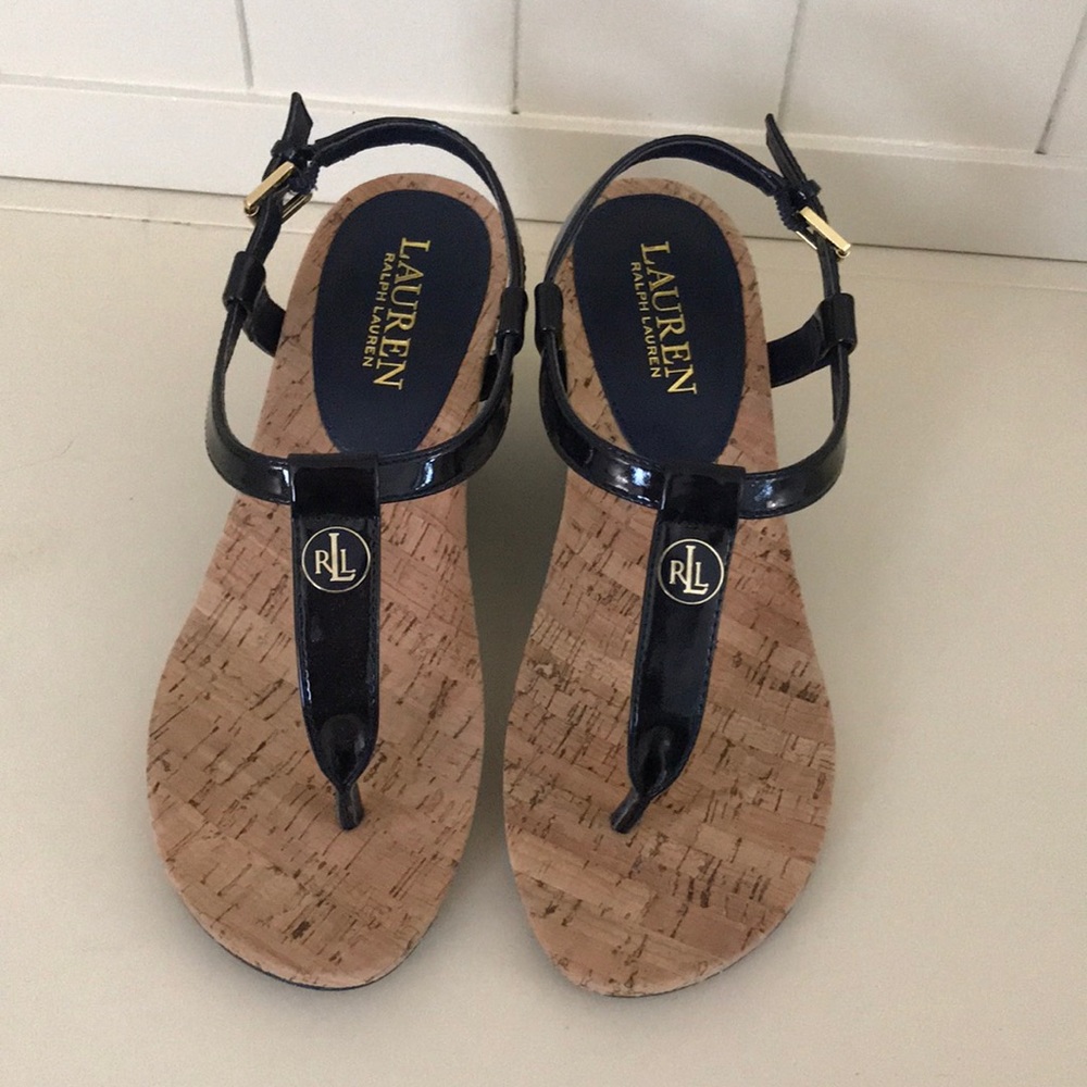 NWOT Cork Wedge Sandal 6.5B